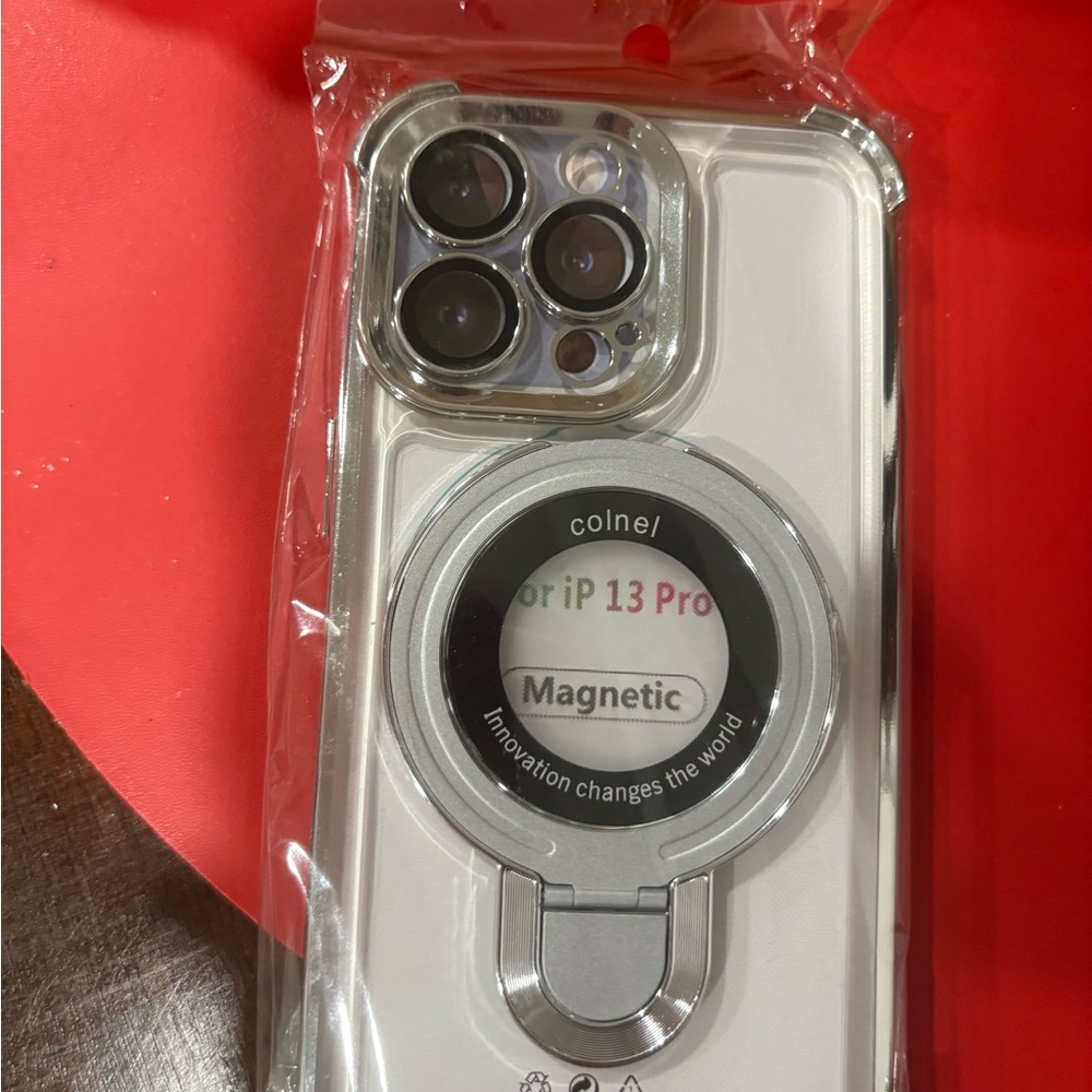 Magnetic Case for iPhone 13 Pro - Silver